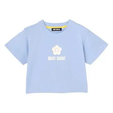 마리콴트 mary quant 심플 데이지 로고 크롭 T셔츠