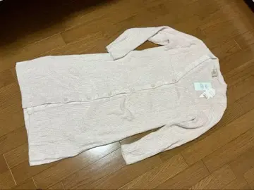 젤라또피케 옅은 핑크색 버튼 달린 롱 가디건 택 포함