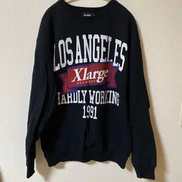 XLARGE 블랙 맨투맨 M 사이즈