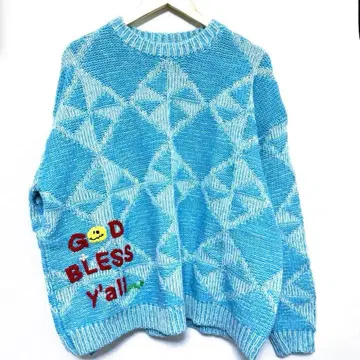 TTT_MSW 퀼트 패턴 니트 후지이 카제 착용 컬러