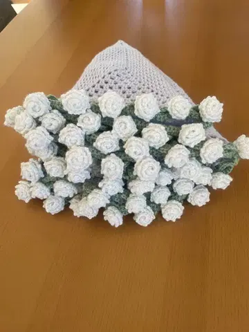 꽃다발 담요 화이트 장미