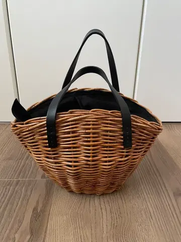 자바구마티 바스켓백 블랙 핸들