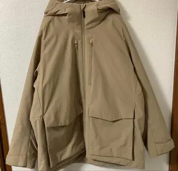 UNIQLO 하이브리드 다운 후드티 (3D 컷) 베이지 XL