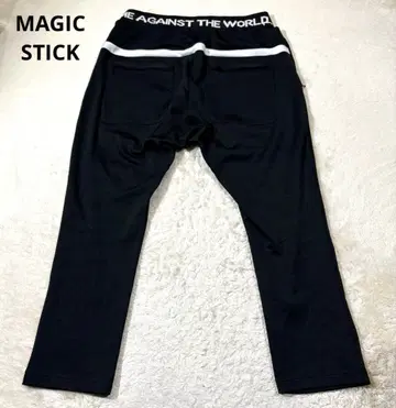 MAGIC STICK 사루엘 저지 조거 팬츠 블랙