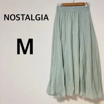 NOSTALGIA 플레어 스커트 [ M ] 코튼 캐주얼 허리밴딩