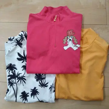 MU 스포츠 골프 M 핑크 하프 지퍼 여성 의류 외 2점