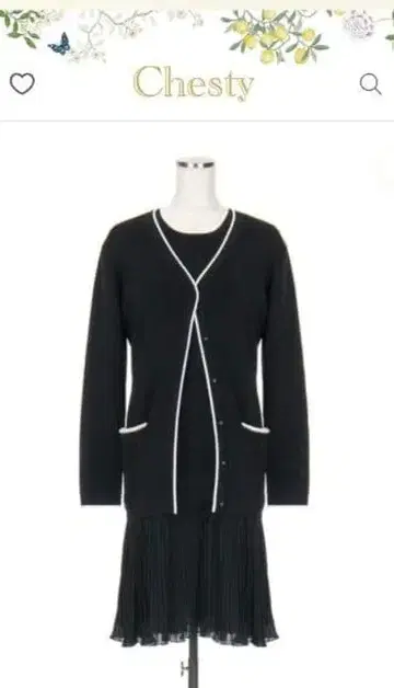 chesty 라인 니트 앙상블 원피스