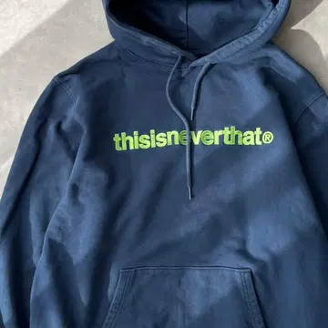 15688 thisisneverthat 자수 로고 풀오버 후드티