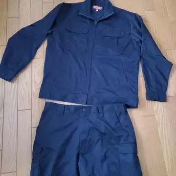 프로 작업옷 네이비 컬러 새상품 상하의 세트 네이비 3L