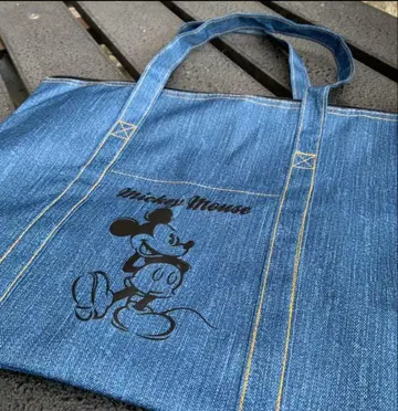 미키마우스 데님 토트백