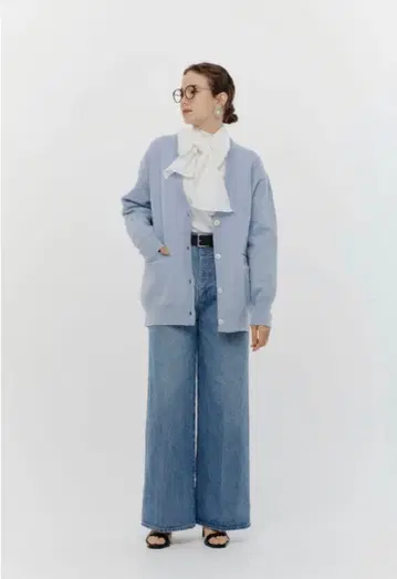 yori 리본 퍼프 블라우스 화이트 36 Shirocon