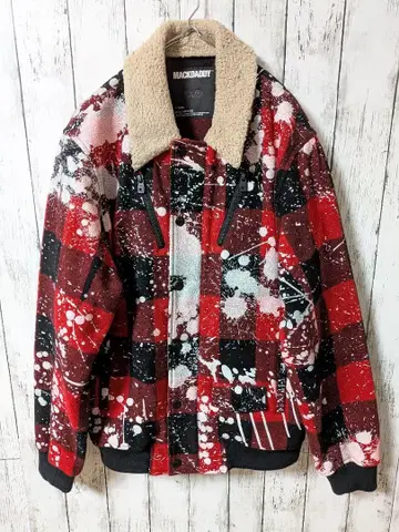 MACKDADDY 보아 자켓 스플래터 프린트 맥다디 페인트