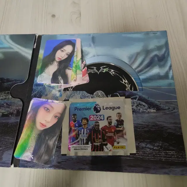 에스파 드라마 앨범 + 카리나 포토카드 & 프리미어리그 스티커