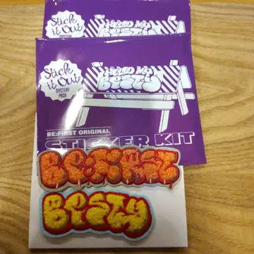 BE:FIRST 모코모코 자수 스티커 2장 세트