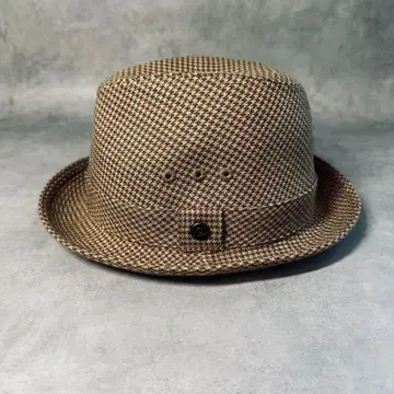 택 포함 새상품 Borsalino 하운드투스 울 100% 중절모 55cm