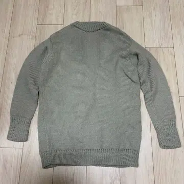 SEEALL 울 아크릴 긴팔 니트 여성용 M 그린이 섞인 그레이