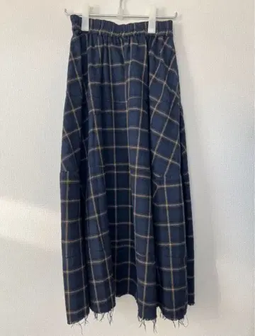 RHC 체크 롱 스커트 론 헤르만