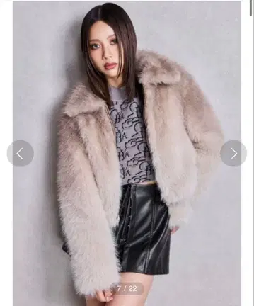 GYDA 그라데이션 E 코트 FUR 코트