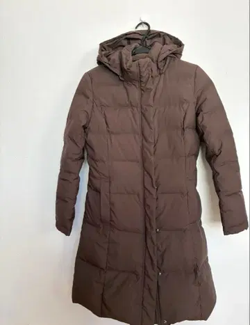 무인양품 롱 다운 코트 브라운 다운 90%