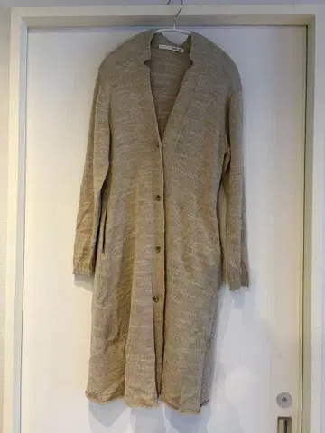 evam eva 베이지 롱 가디건