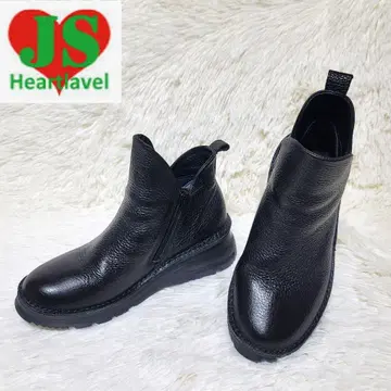컨디션 최상 JS Heartlavel 사이드 지퍼 숏부츠 22.5