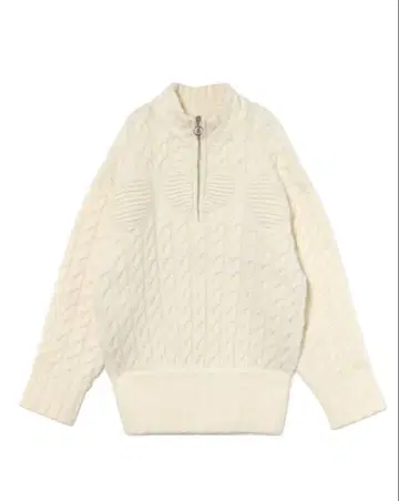 andmary Heart loose knit white