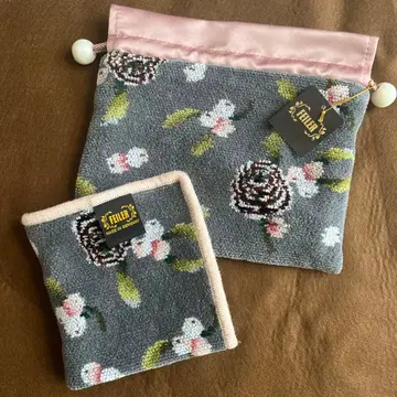 FEILER 복조리 파우치 타월 손수건 세트 꽃무늬