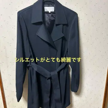 네이비 트렌치코트 사이즈 44 벨트 포함