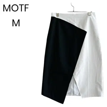 [ MOTF ] 비대칭 스커트 모노톤 코디 모드 스타일 M 1474