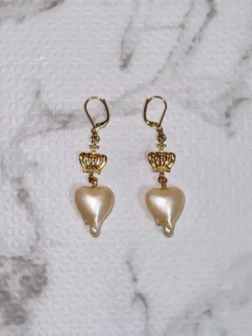 하트 귀걸이 로즈마리 소와르