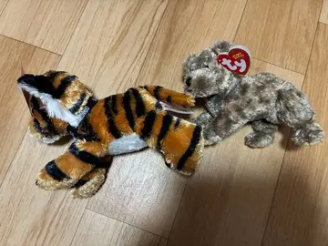 호랑이와 강아지 봉제 인형