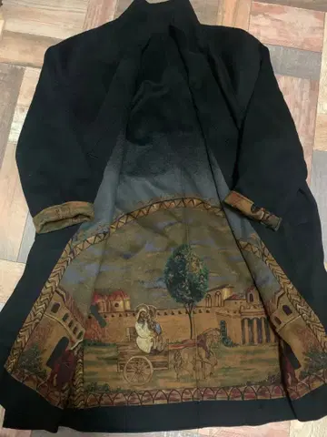 빈티지 코트 큐프라 캐시미어 20% 혼방 일본제