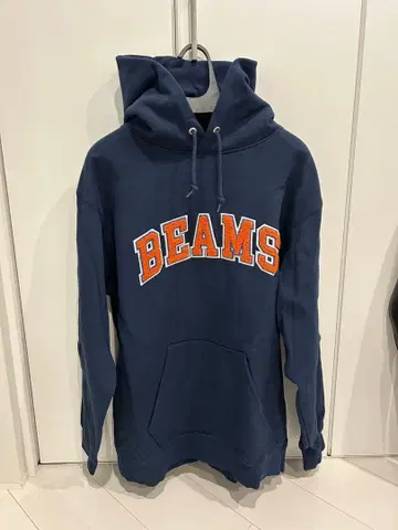 BEAMS XL 후드 부착 후드티