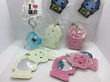 해외 인기 기념품 가마쿠라 대불 스트랩 키링 5개 일괄 익명 배송