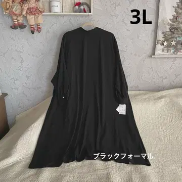 *새상품 3L * 블랙 포멀 원피스*뒷 리본 관혼상제 상복 졸업