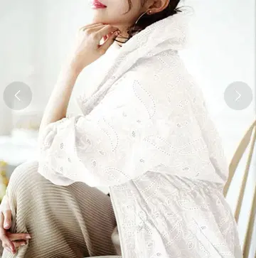 specchio 스페치오 40호 하프 코트 L 흰색 화이트 레이스