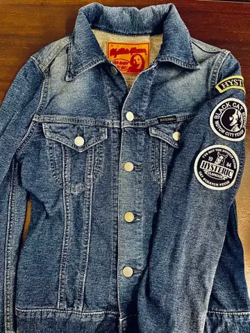 HYSTERIC 패치 데님 자켓