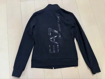 EA7 블랙 집업 저지 M