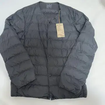 미사용품 무인양품 노카라 라이트 다운 M 다크 그레이