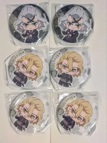 Dr.STONE 미니 캐릭터 캔뱃지 6개