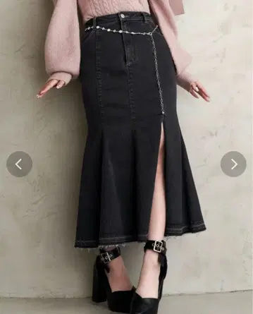 EATME 데님 머메이드 스커트