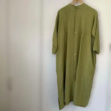[ 클리닝 완료 ] nume 린넨 그린 원피스 사이즈 3
