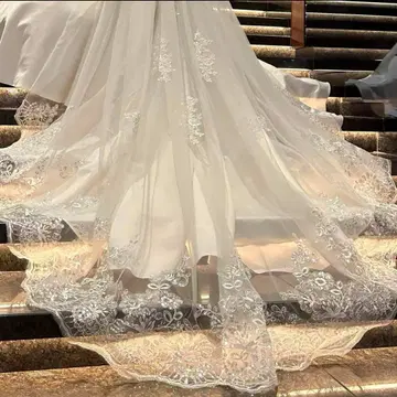 웨딩 베일 롱 3m 베일 다운 가능