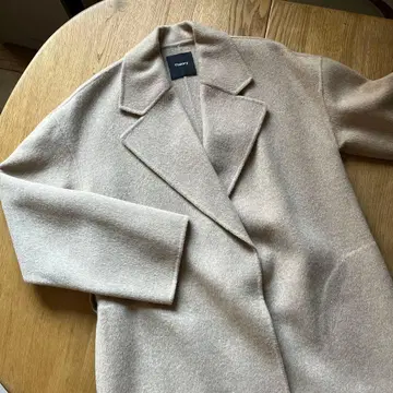 Theory 베이지 코트 벨트 포함 S 사이즈 겉옷 단면 제작