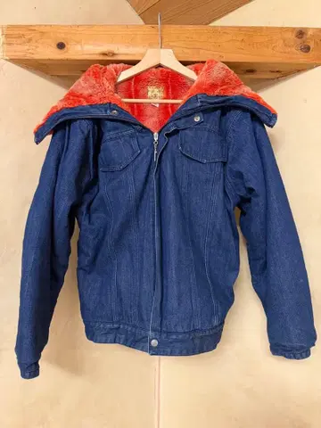 에비수 데님 후드 자켓 새상품급 40 L 사이즈