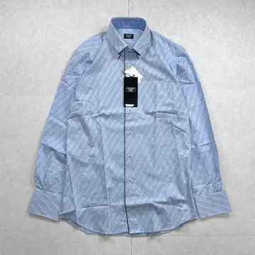 [ 미사용 ] CROWDED CLOSET 버튼 다운 셔츠 스트라이프 블루