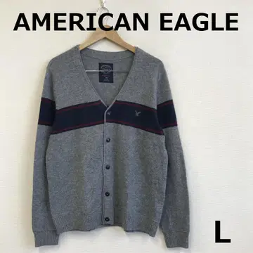 A1217B10 [아메리칸 이글] 보더 무늬 가디건