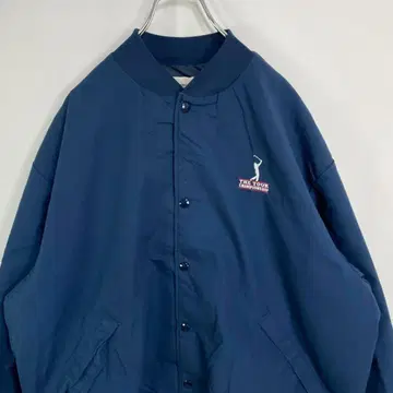 TPC 바시티 자켓 블루종 자켓 네이비 자수 구제 의류 L 정도