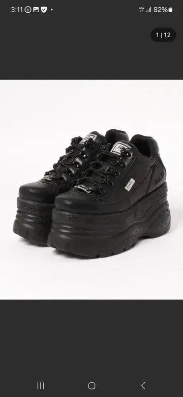 [ YOSUKE/요스케 ] 통굽 레이스업 스니커즈