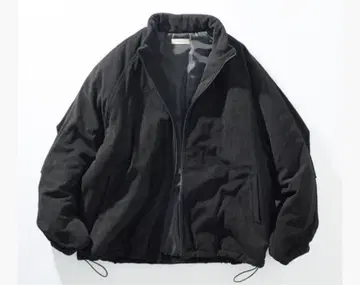 릴랙스핏 코듀로이 충전솜 스탠드 블루종